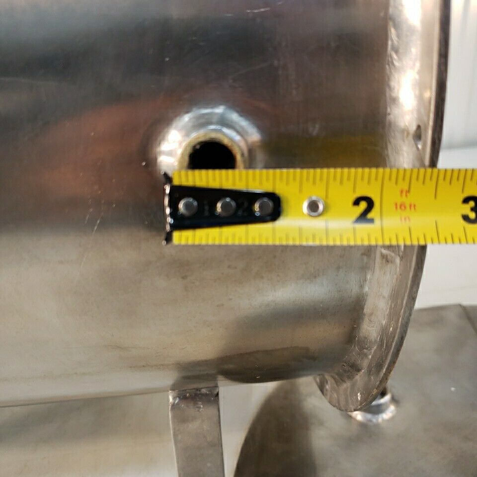 Stainless Steel Positive Pressure Chamber Cylinder Horizontal Custom Stand 12" D