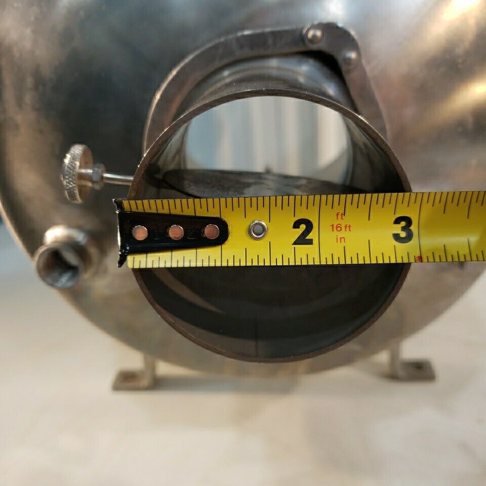 Stainless Steel Positive Pressure Chamber Cylinder Horizontal Custom Stand 12" D