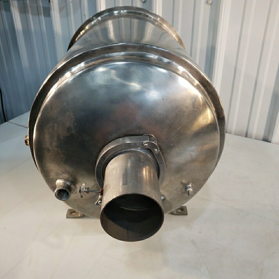 Stainless Steel Positive Pressure Chamber Cylinder Horizontal Custom Stand 12" D