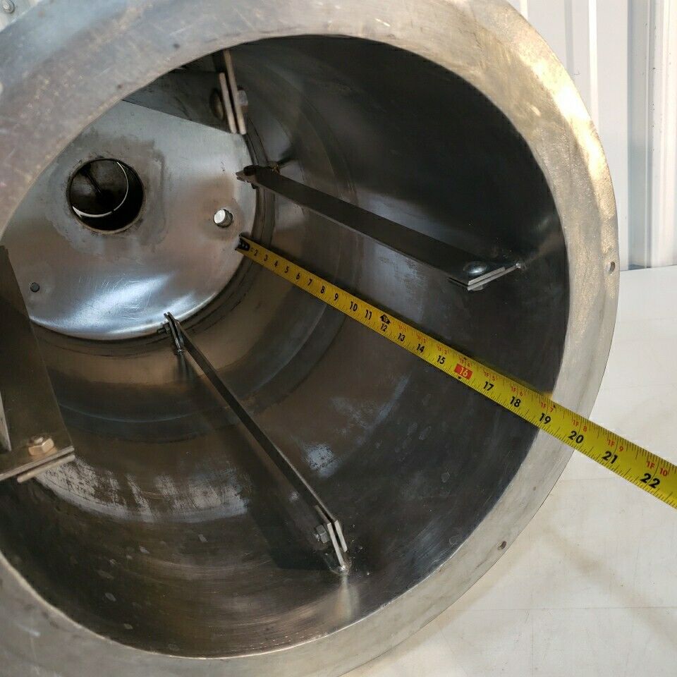 Stainless Steel Positive Pressure Chamber Cylinder Horizontal Custom Stand 12" D