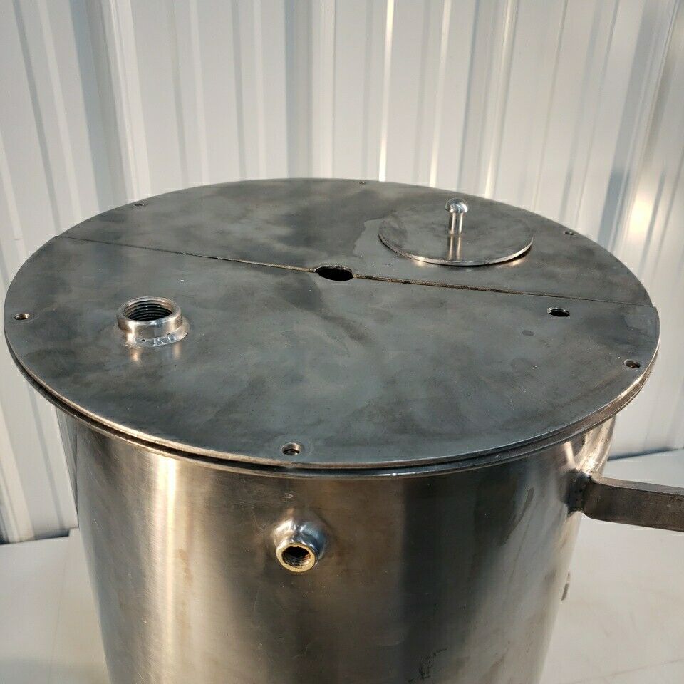 Stainless Steel Positive Pressure Chamber Cylinder Horizontal Custom Stand 12" D