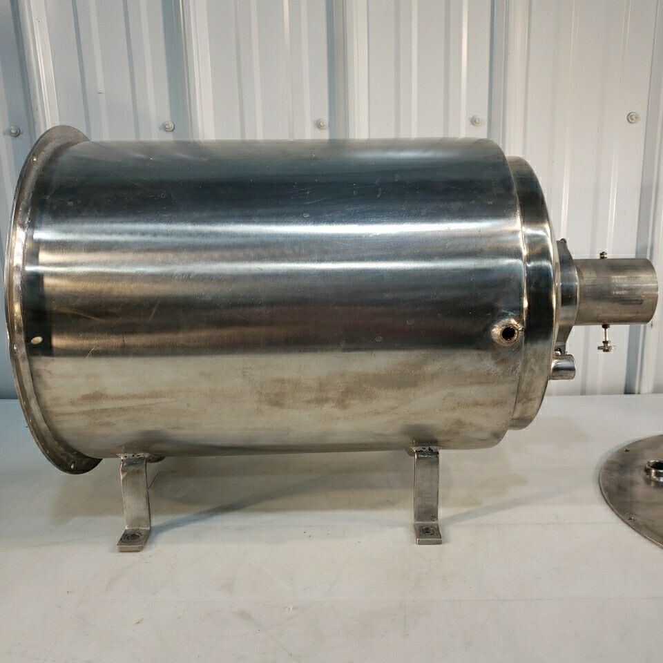 Stainless Steel Positive Pressure Chamber Cylinder Horizontal Custom Stand 12" D