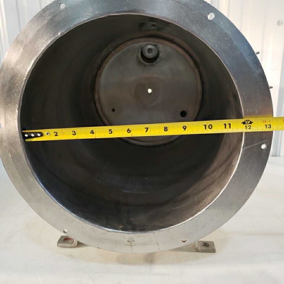 Stainless Steel Positive Pressure Chamber Cylinder Horizontal Custom Stand 12" D