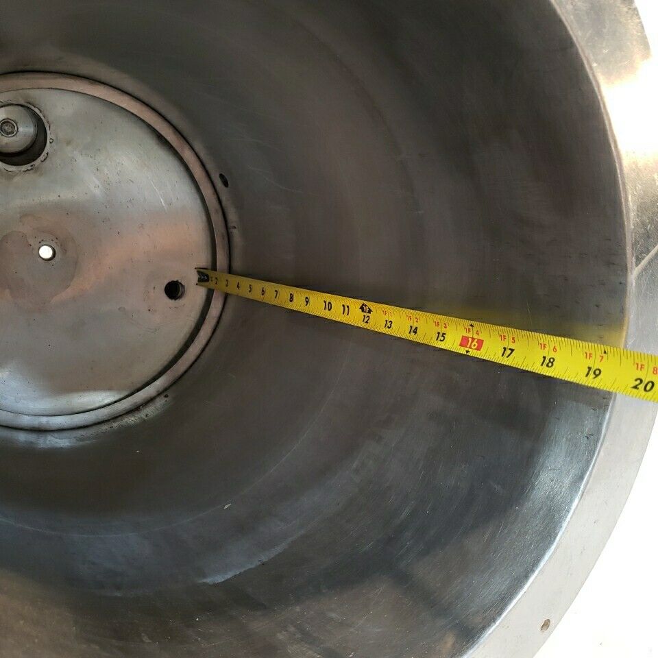 Stainless Steel Positive Pressure Chamber Cylinder Horizontal Custom Stand 12" D