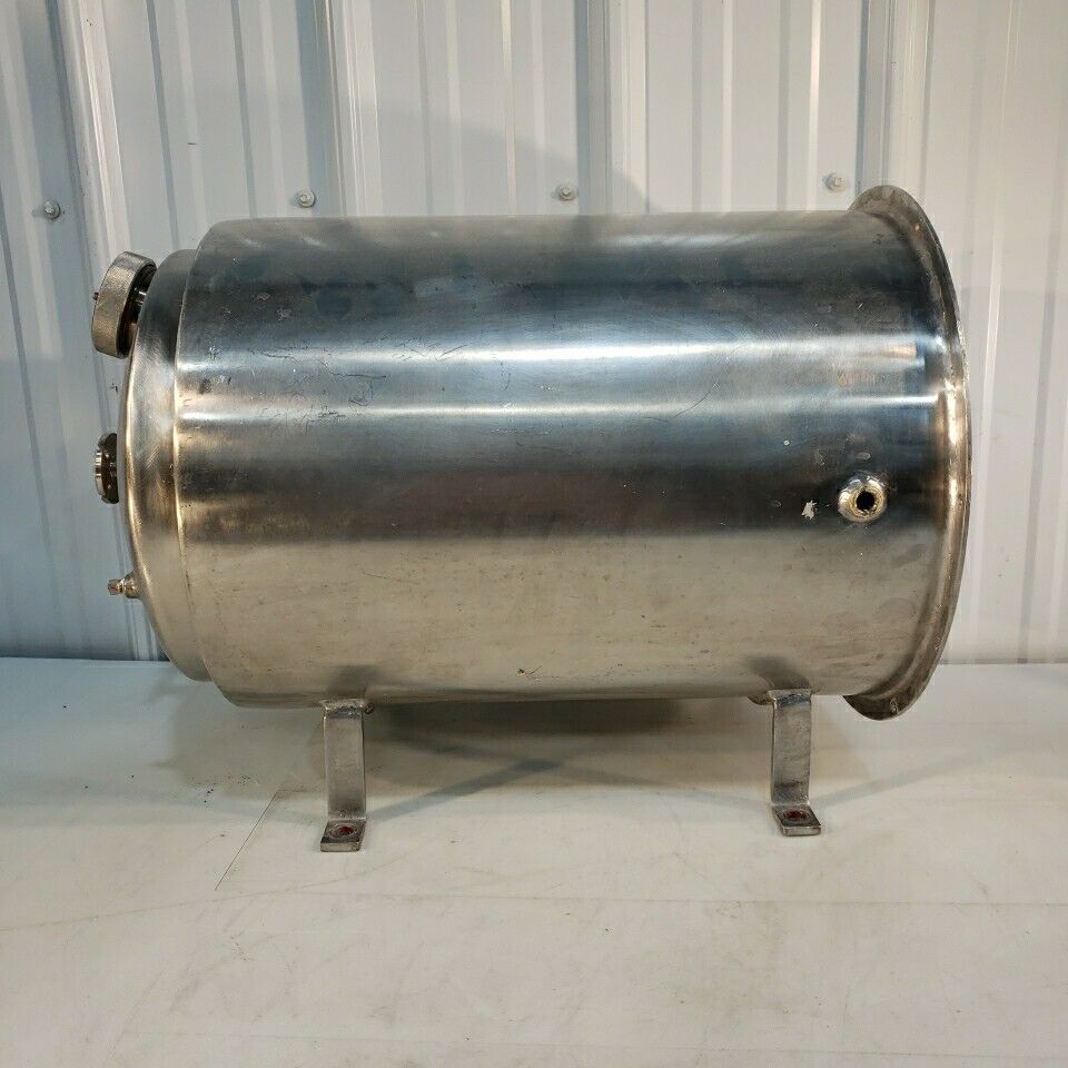 Stainless Steel Positive Pressure Chamber Cylinder Horizontal Custom Stand 12" D