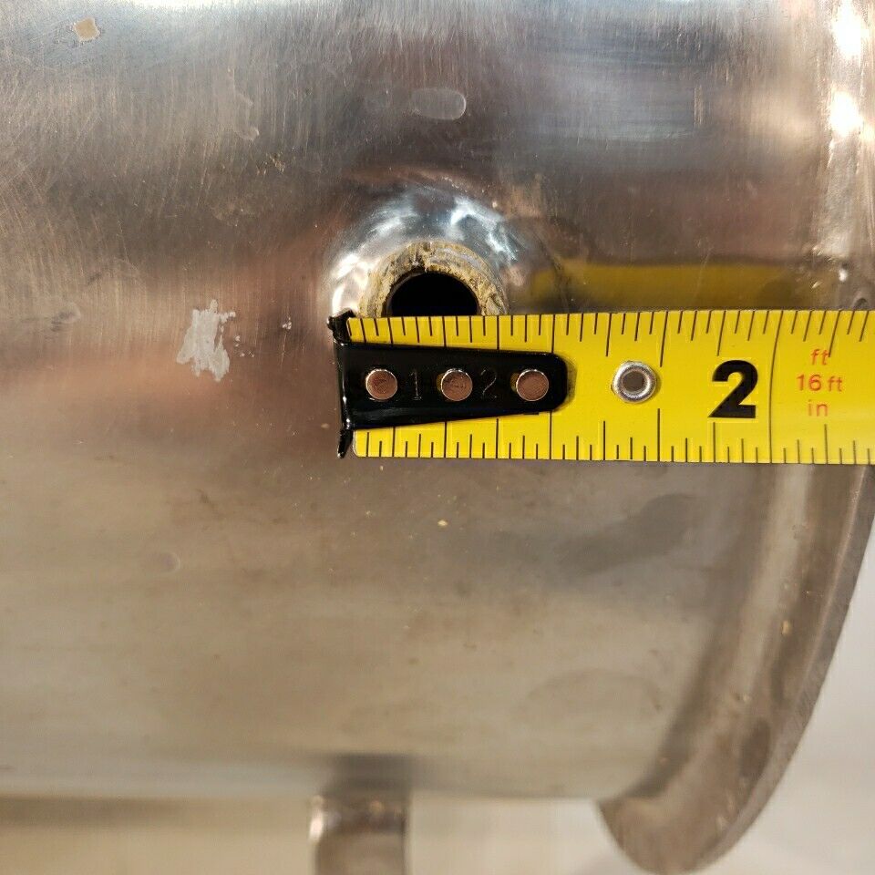 Stainless Steel Positive Pressure Chamber Cylinder Horizontal Custom Stand 12" D