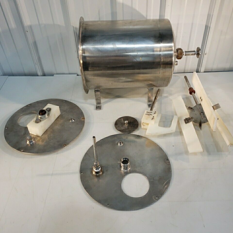 Pressure Chamber Stirrer w/2 Mix Attachments Cylinder Stainless Steel ~10" ID