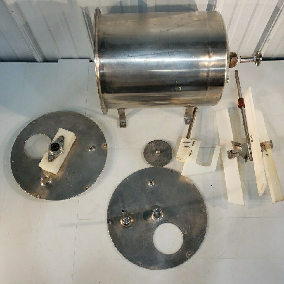Pressure Chamber Stirrer w/2 Mix Attachments Cylinder Stainless Steel ~10" ID