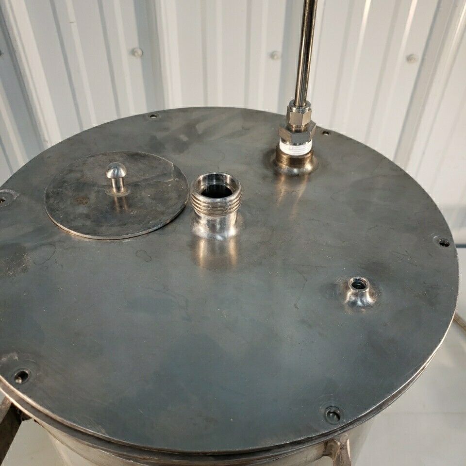 Pressure Chamber Stirrer w/2 Mix Attachments Cylinder Stainless Steel ~10" ID