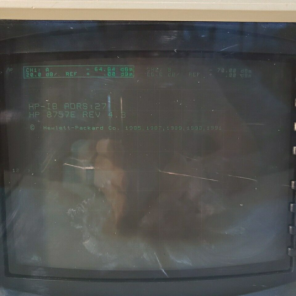 HP 8757E Scalar Network Analyzer 75dB Range 110GHz 2 Channel 40dB Directivity
