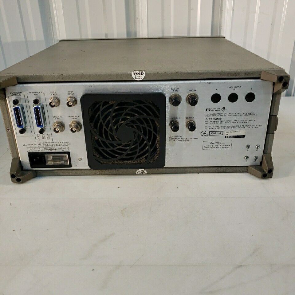 HP 8757E Scalar Network Analyzer 75dB Range 110GHz 2 Channel 40dB Directivity