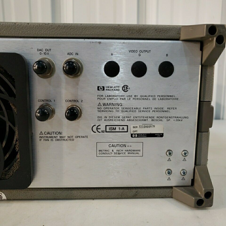 HP 8757E Scalar Network Analyzer 75dB Range 110GHz 2 Channel 40dB Directivity