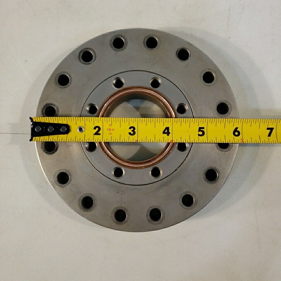 6" DN100CF To 3.38" NW50CF Zero-Length Adapter Conflat Flange High Vacuum