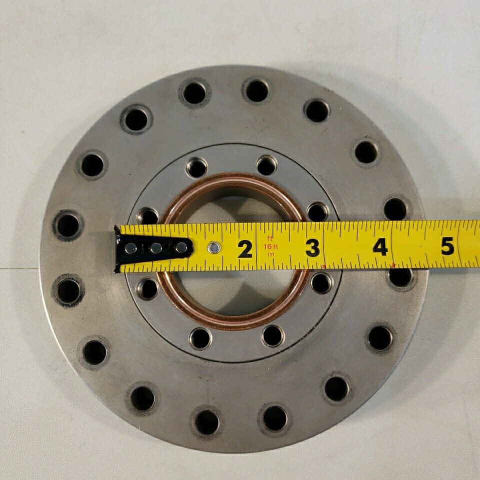 6" DN100CF To 3.38" NW50CF Zero-Length Adapter Conflat Flange High Vacuum
