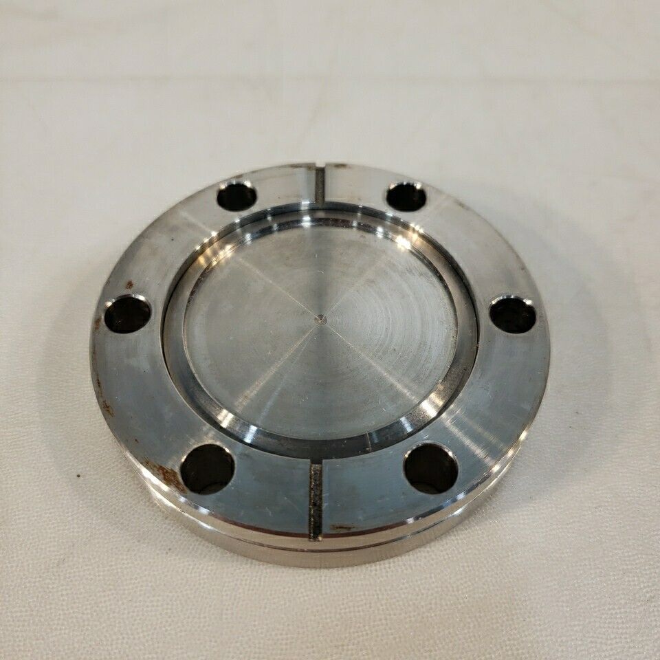 Varian 2.75" CF DN35CF Rotatable Conflat Blank Flange High Vacuum Stainless