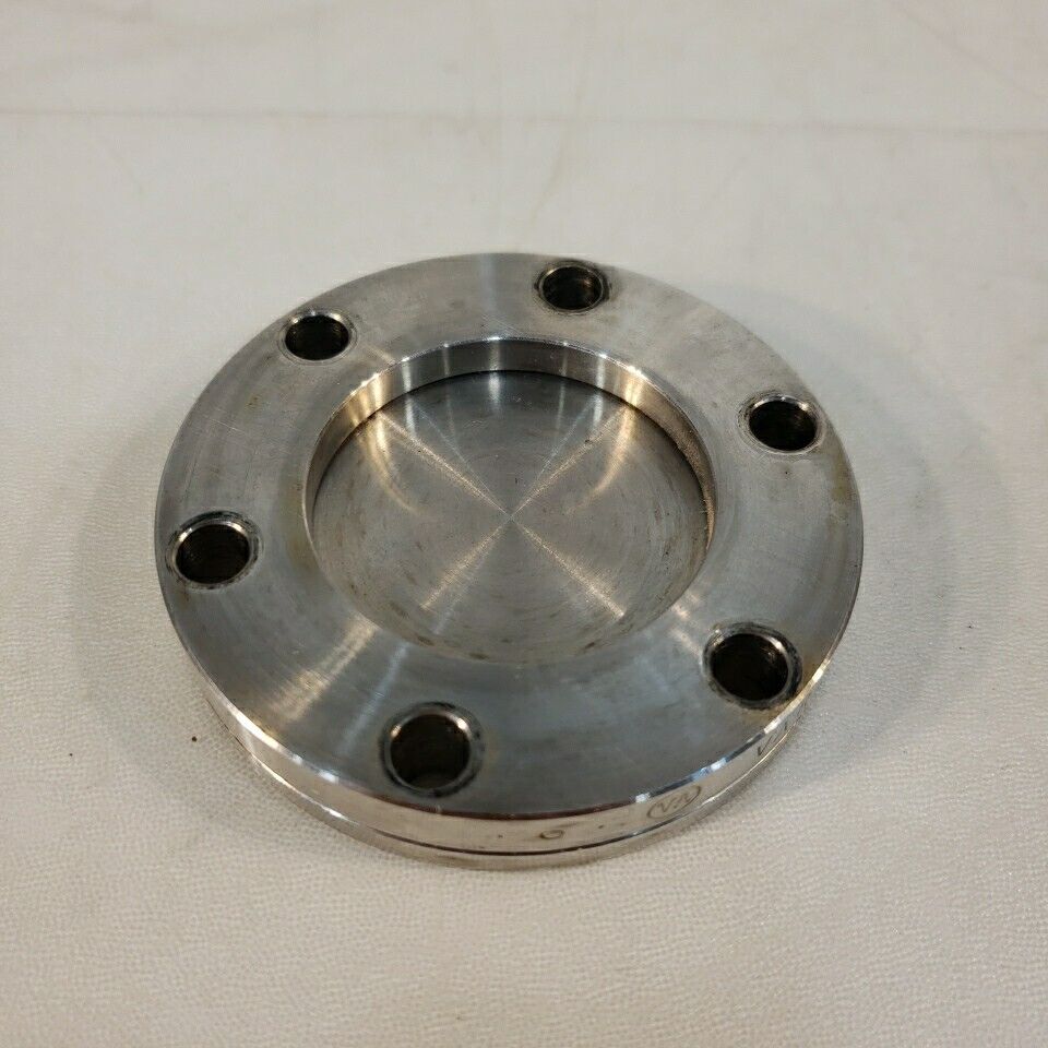Varian 2.75" CF DN35CF Rotatable Conflat Blank Flange High Vacuum Stainless