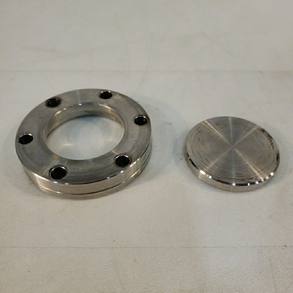 Varian 2.75" CF DN35CF Rotatable Conflat Blank Flange High Vacuum Stainless