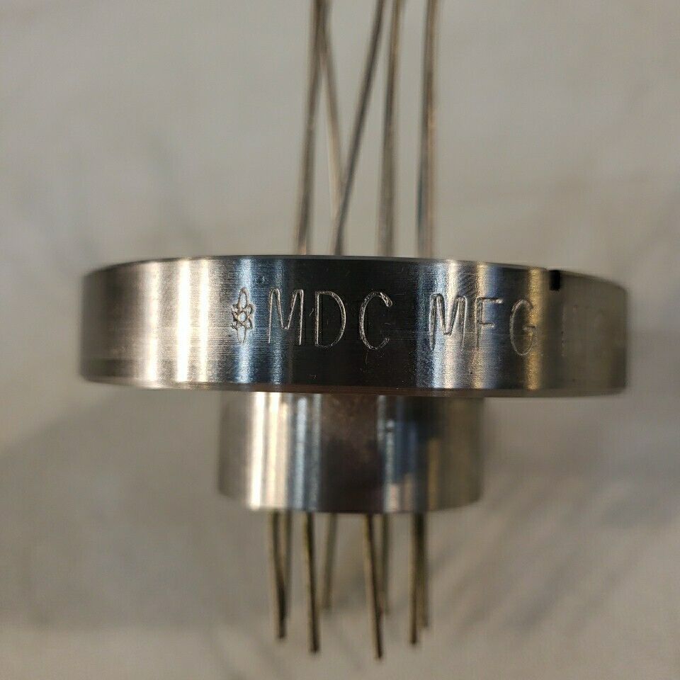 MDC 2.75" CF DN35CF 8-Pin Electrical Feed Through Conflat Flange High Vacuum