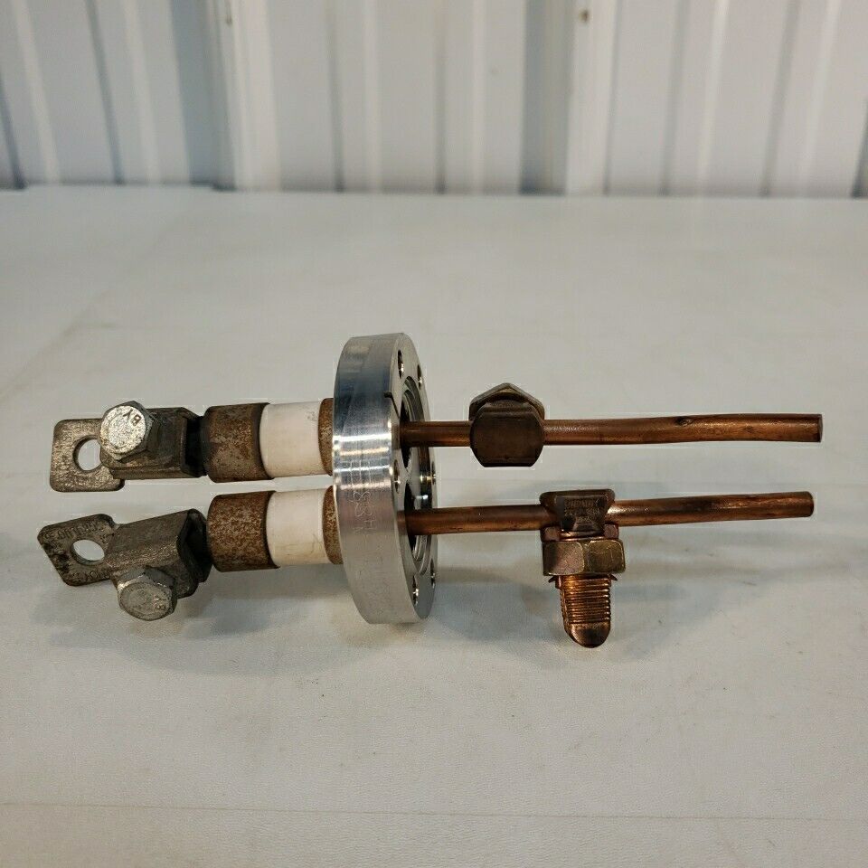 Huntington 2.75" CF DN35CF 2-Pin High-Current Electrical Feedthrough High Vacuum