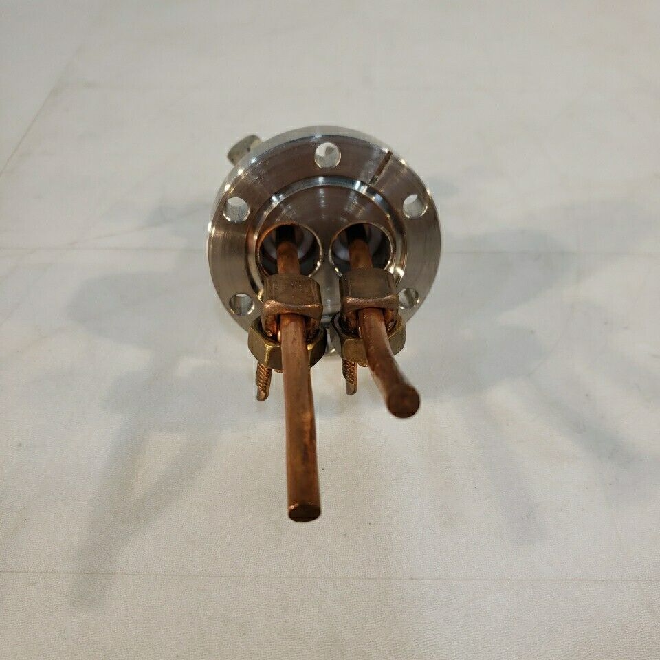 Huntington 2.75" CF DN35CF 2-Pin High-Current Electrical Feedthrough High Vacuum
