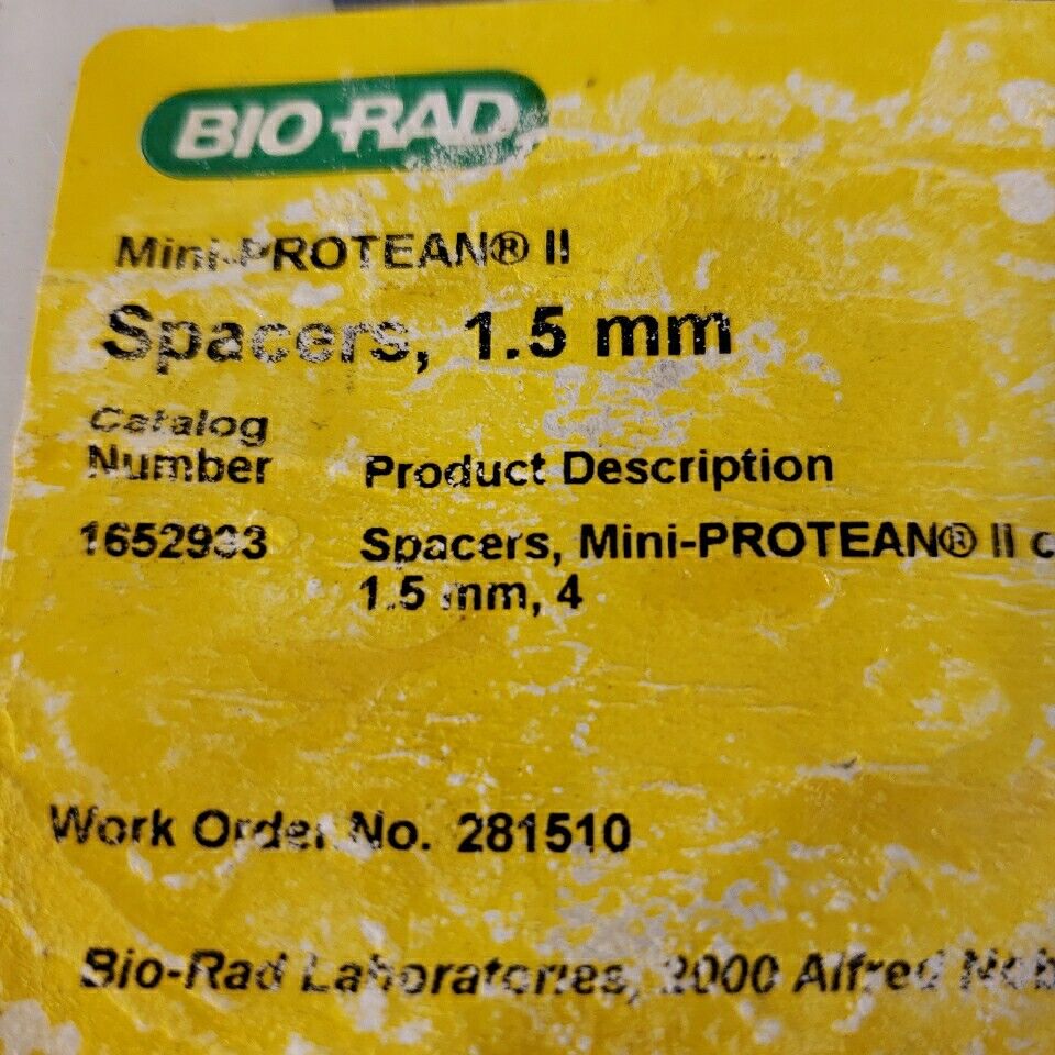 Bio-Rad 1652933 Spacers 4 Pack Mini-protean II Cell 1.5mm Thick Electrophoresis