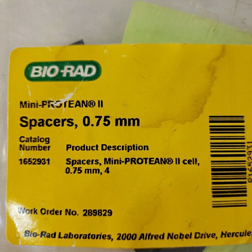 Bio-Rad 1652931 Spacers 3 Pack 0.75mm Thick Mini-protean II Electrophoresis