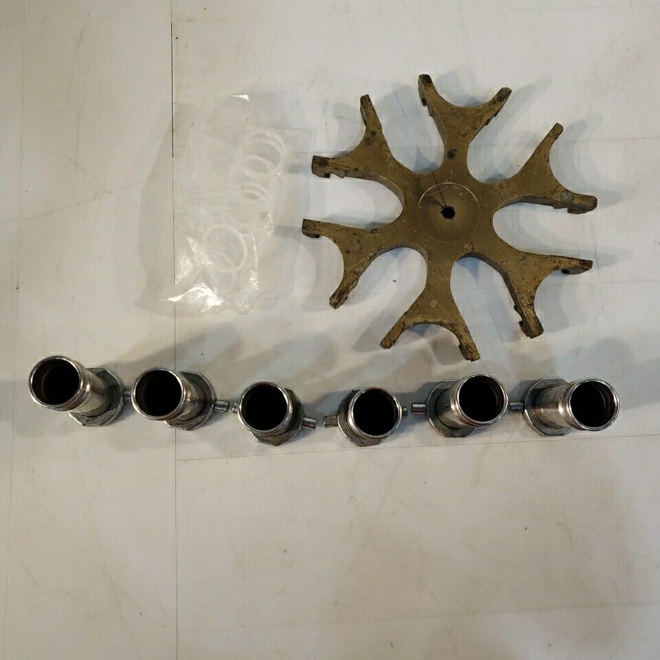 IEC 958 Centrifuge Rotor with 6 325 Bucket Collar & 6X 305 Buckets & 20 Spacers