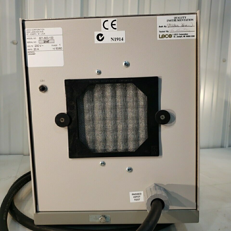 Leco VTF-900 Furnace Combustion Composition Tester For CHNS-932 PN 601-800-100