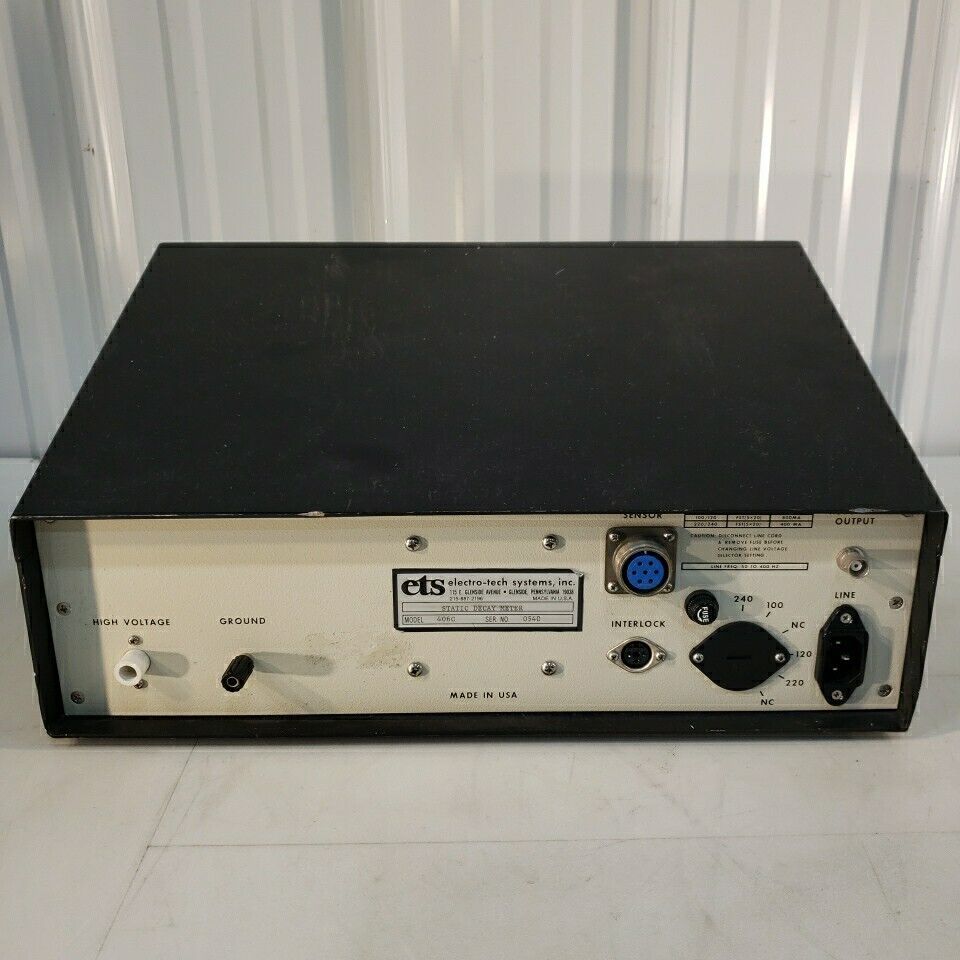 ETS Electro-Tech Systems 406C Static Decay Meter - Powers on Working