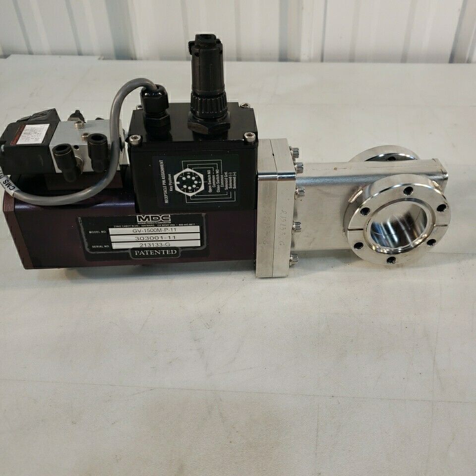 MDC GV-1500M-P-11 High Vacuum Gate Valve 2.75" DN35CF CF Conflat w/ Solenoid UHV