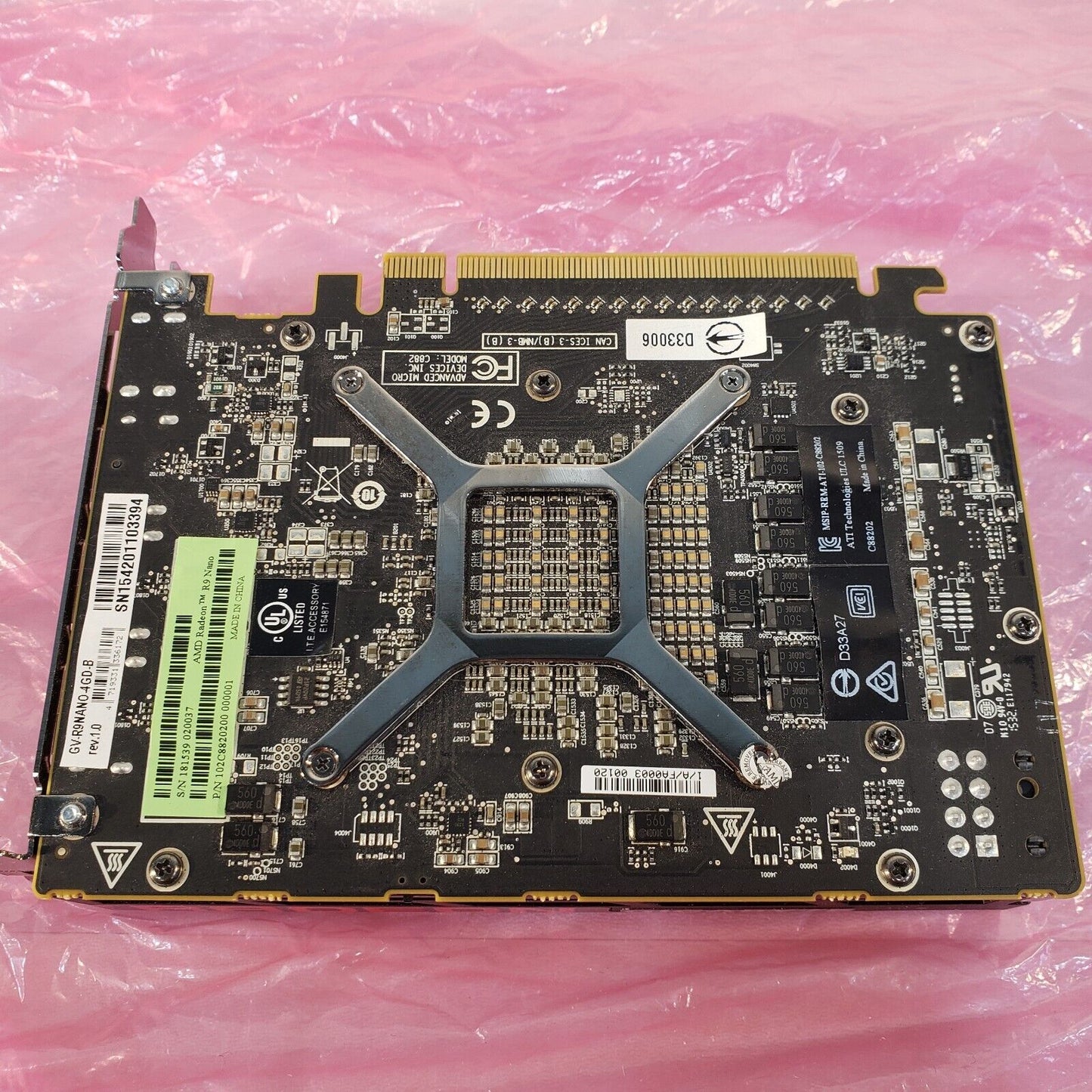 Gigabyte Radeon GV-R9NANO-4GD-B Graphics Card 4GB R9 Nano GPU