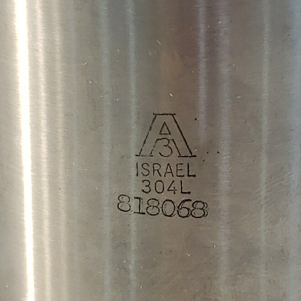 Israel A3 304L 818068 3" Half Nipple Stainless Steel Tri Clover Fitting 4" Long