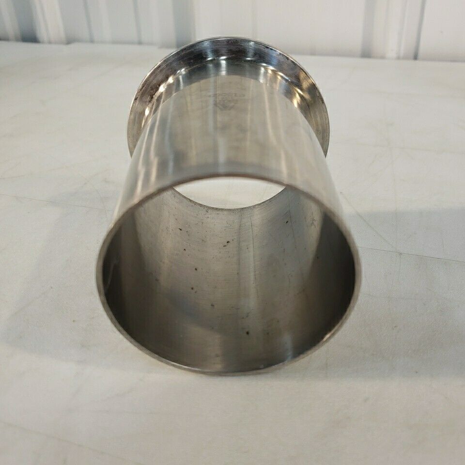 Israel A3 304L 818068 3" Half Nipple Stainless Steel Tri Clover Fitting 4" Long