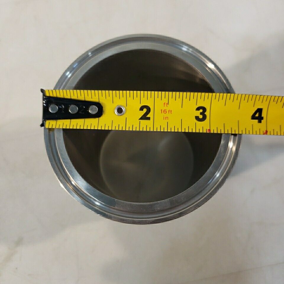 Israel A3 304L 818068 3" Half Nipple Stainless Steel Tri Clover Fitting 4" Long