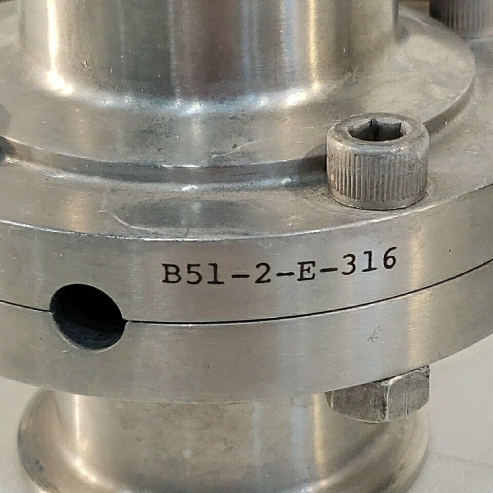 Central States B51-2-E-316 Tri Clover Sanitary 2" Manual Valve Locking Handle SS