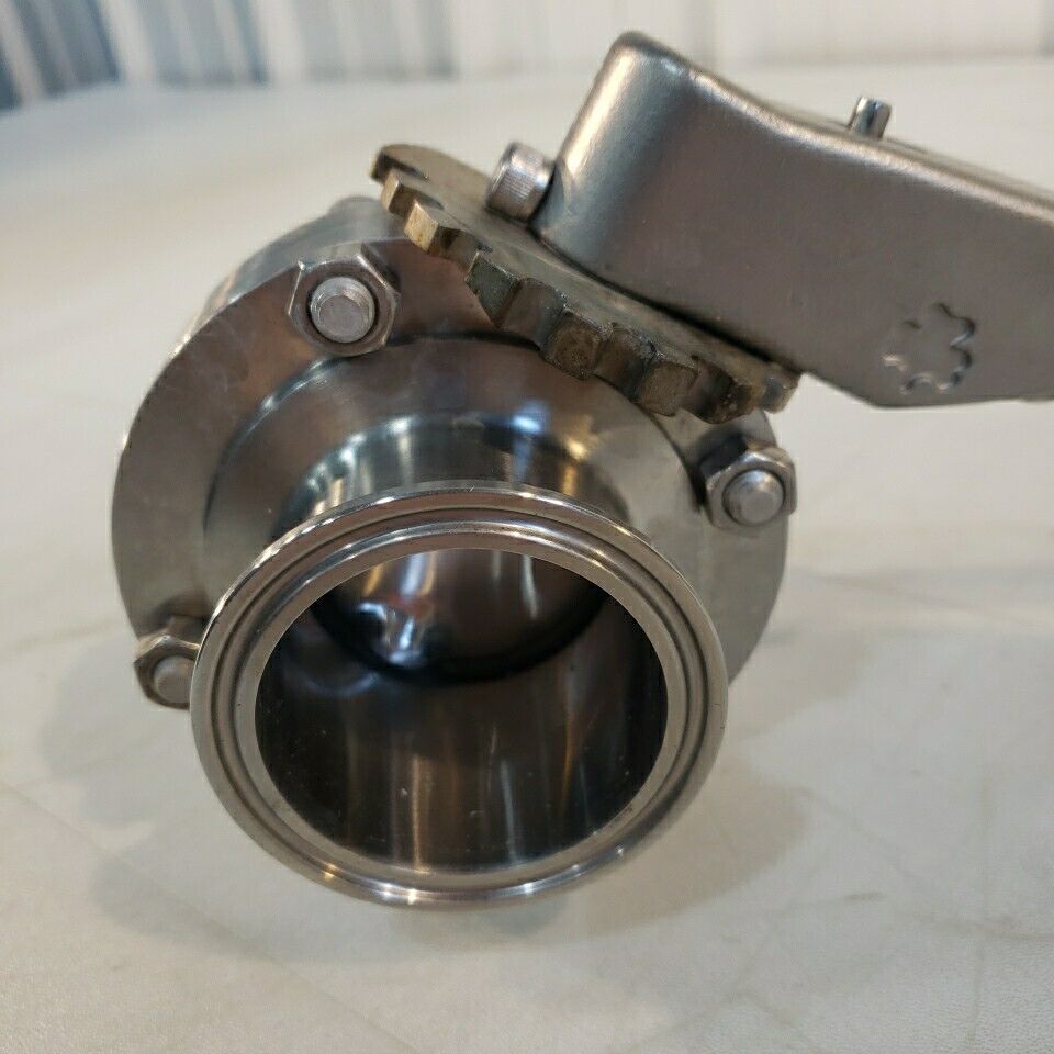 Central States B51-2-E-316 Tri Clover Sanitary 2" Manual Valve Locking Handle SS
