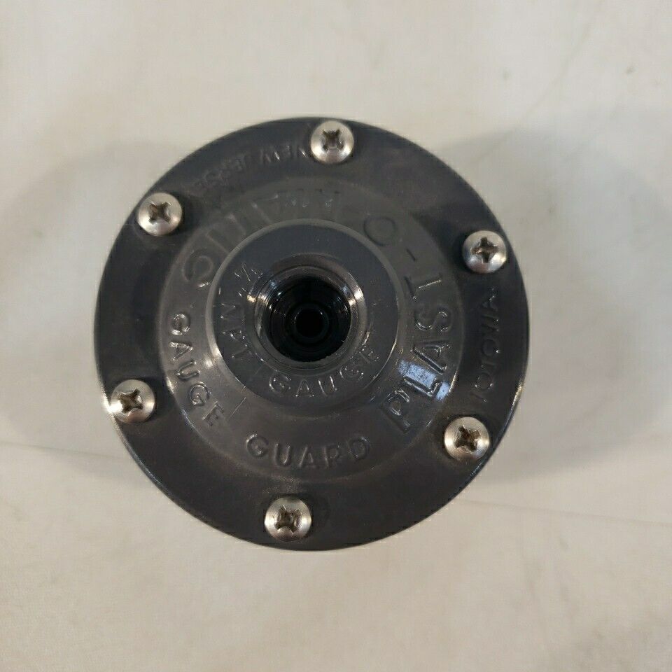 Plast-O-Matic Gauge Guard NPT 1/2" Inlet To 1/4" Outlet Reducer