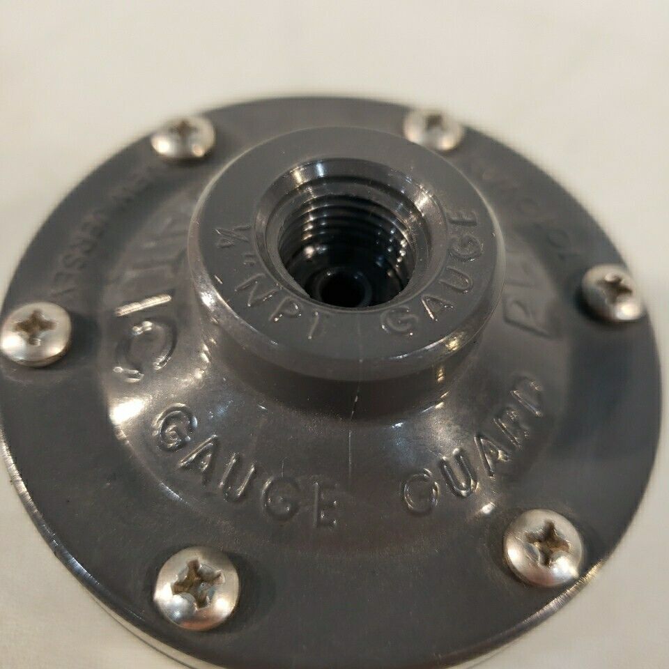Plast-O-Matic Gauge Guard NPT 1/2" Inlet To 1/4" Outlet Reducer