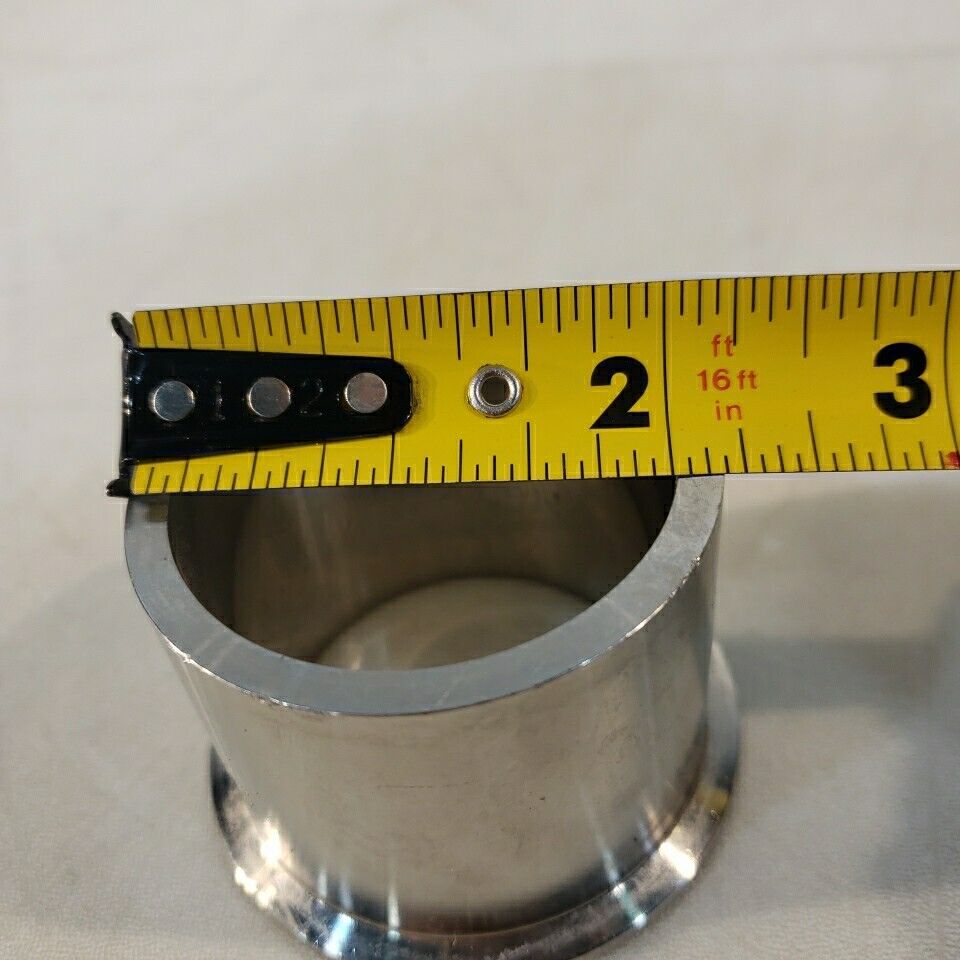 Tri Clover AH6973 Half Nipple Sanitary Stainless Steel 2" Fitting 1.75" Long