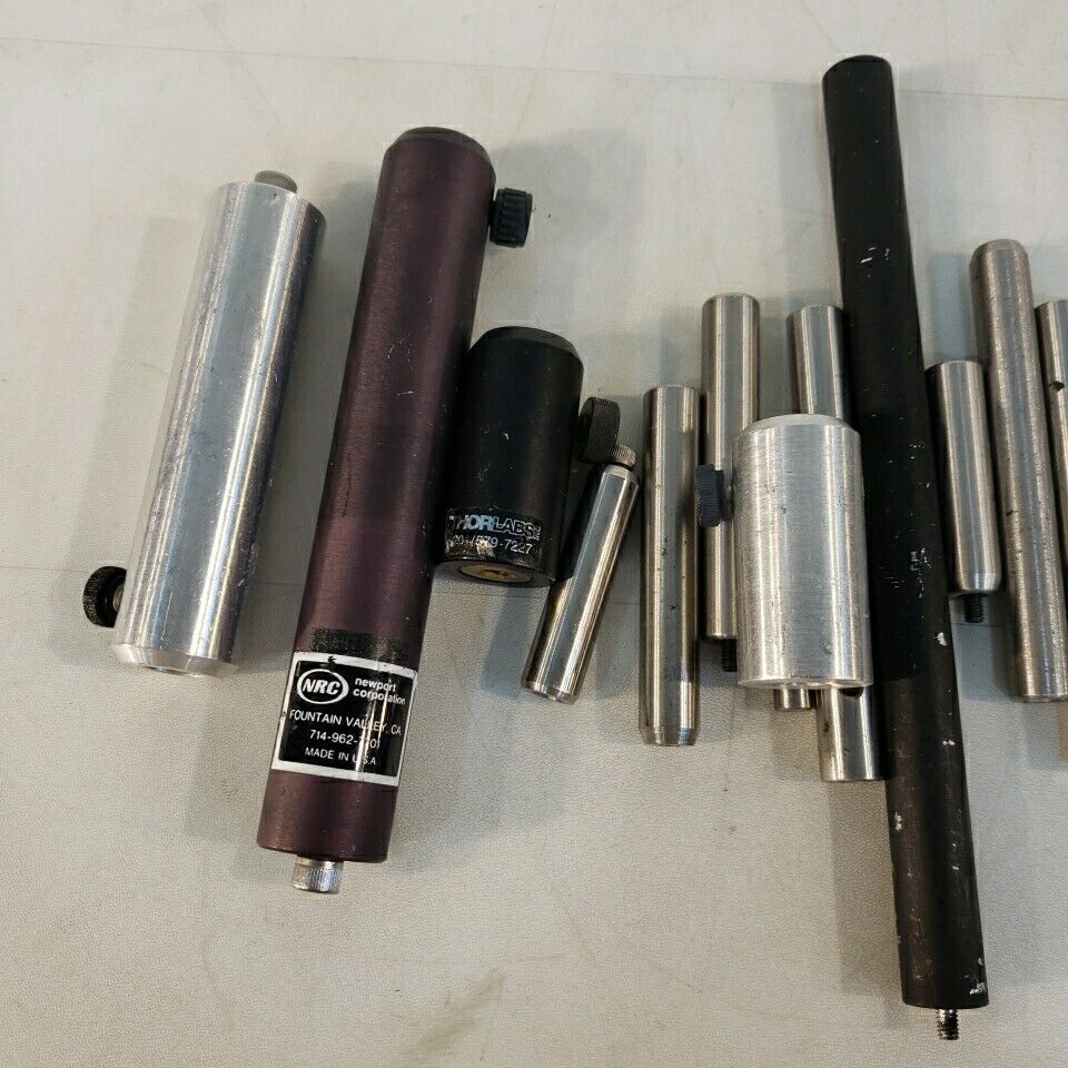 Large Lot Of 21 Optical Posts Newport NRC Thorlabs Stands Adjustable VPH-6 MPH-3
