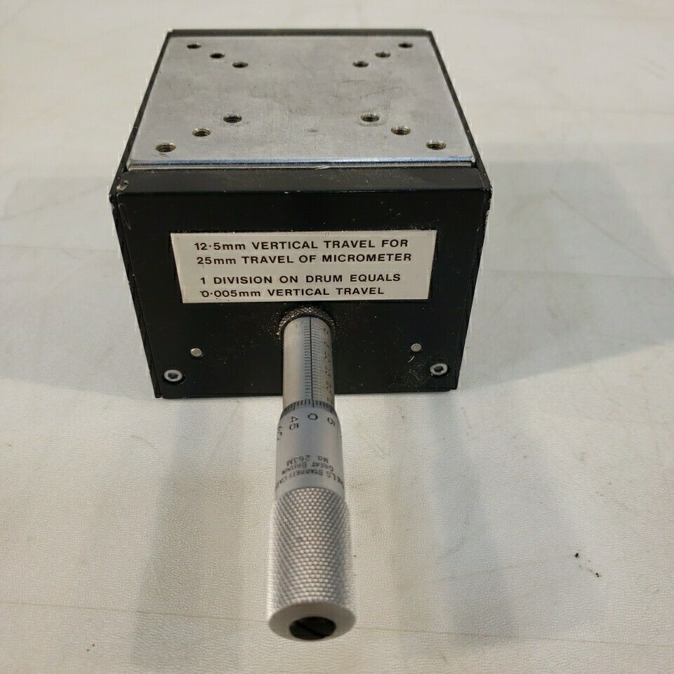Micrometer Fine Adjustable 12.5mm Z-axis Stage Vertical Travel Optical Focusing