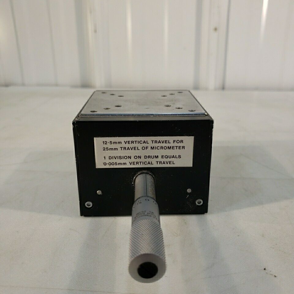 Micrometer Fine Adjustable 12.5mm Z-axis Stage Vertical Travel Optical Focusing