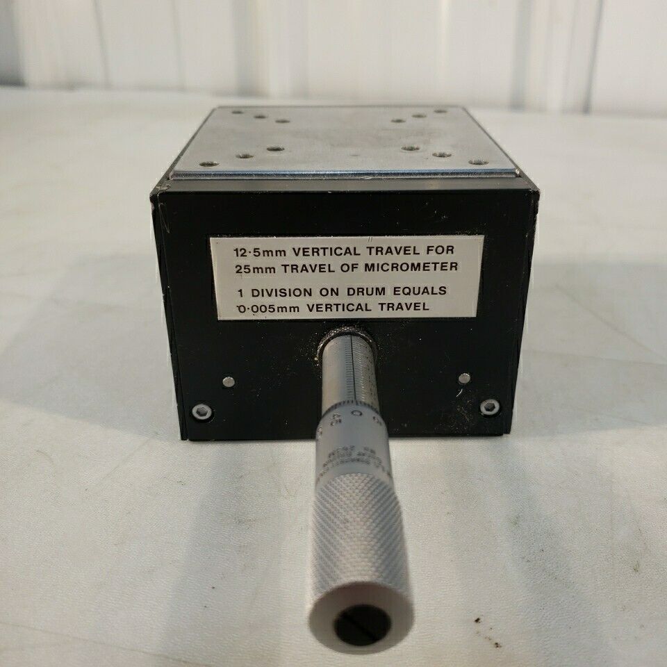 Micrometer Fine Adjustable 12.5mm Z-axis Stage Vertical Travel Optical Focusing
