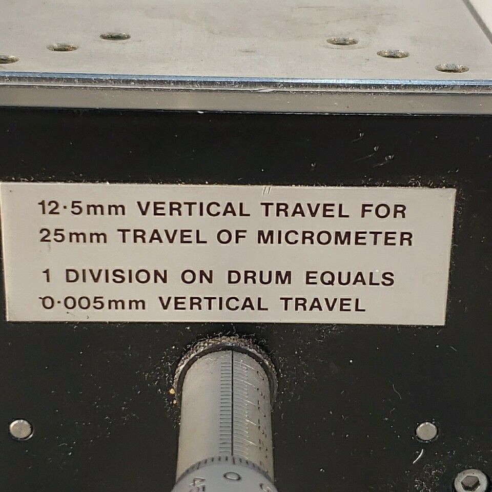 Micrometer Fine Adjustable 12.5mm Z-axis Stage Vertical Travel Optical Focusing