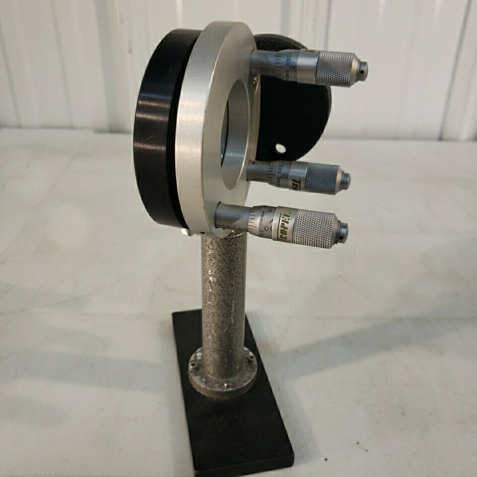 Tropel 603 Mirror Mount Optical Adjustable Stand Mount 3-axis Micrometer