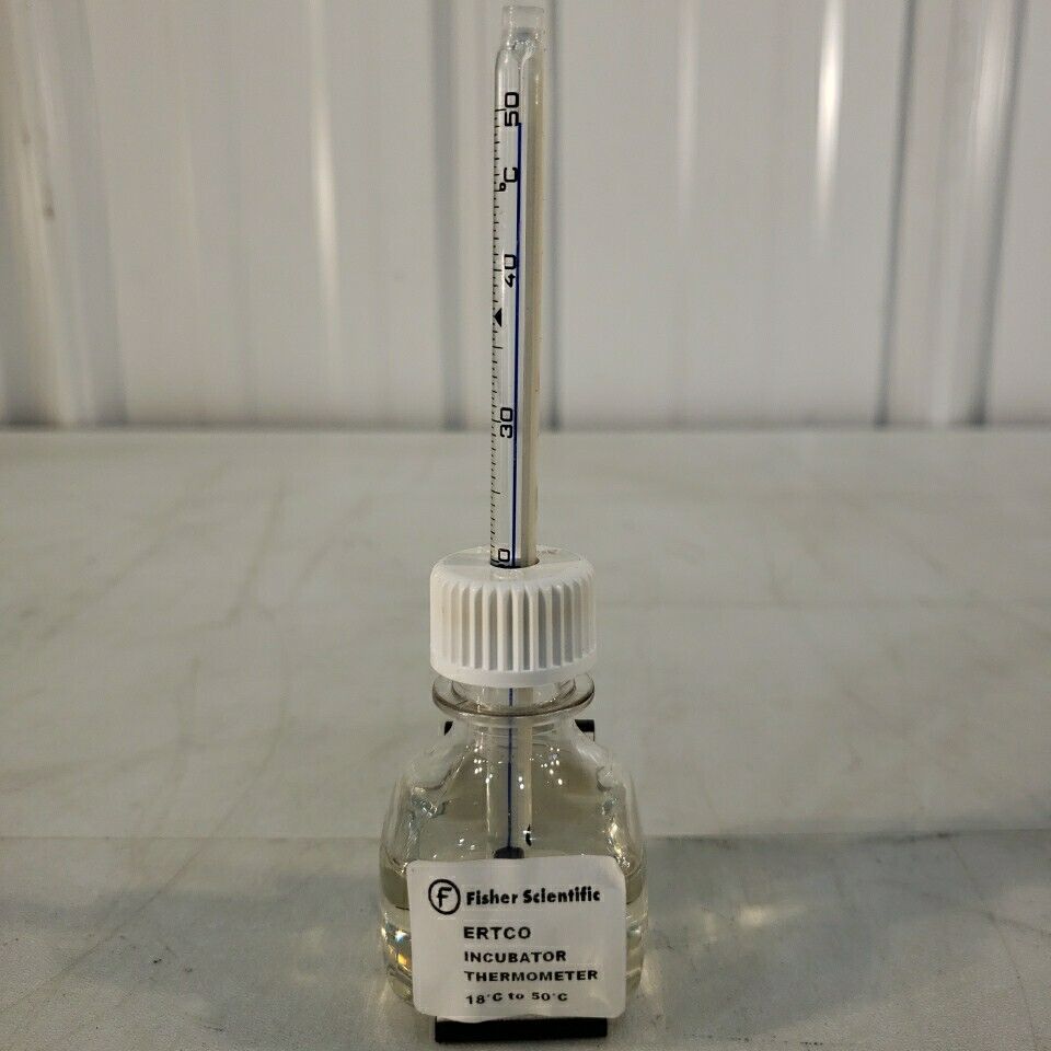Fisher Scientific ERTCO Incubator Thermometer 0-50 deg. C Celsius