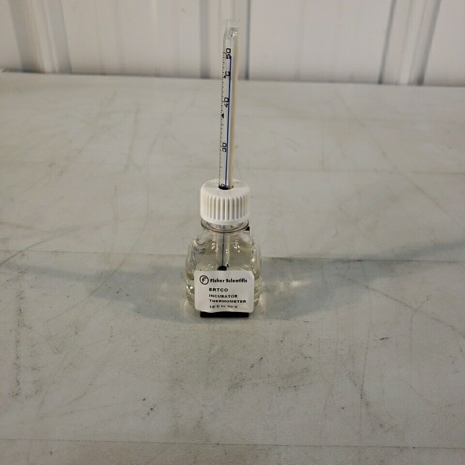 Fisher Scientific ERTCO Incubator Thermometer 0-50 deg. C Celsius