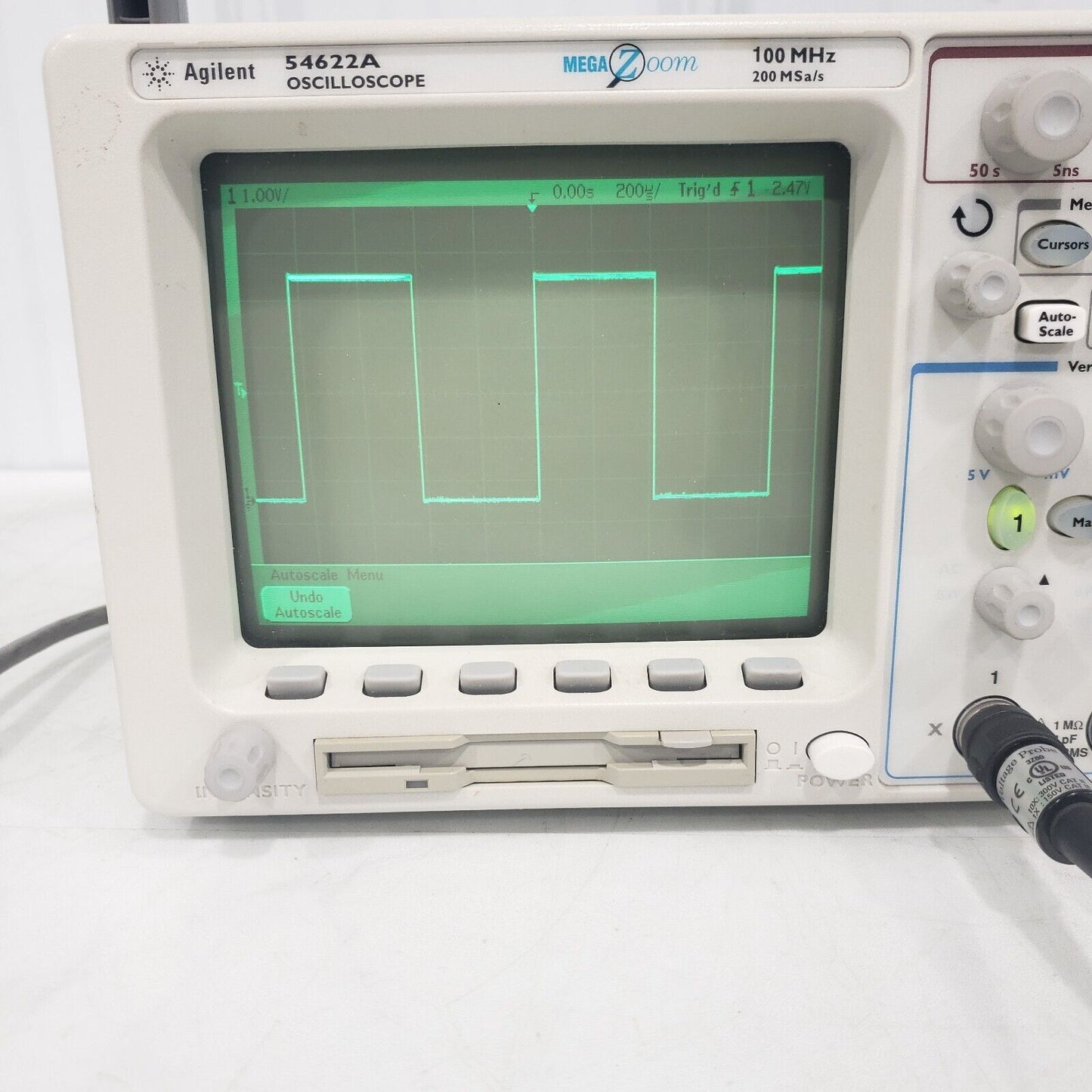 Agilent 54622A Oscilloscope MegaZoom 100 MHz 200 MS/s - Tested Works Well