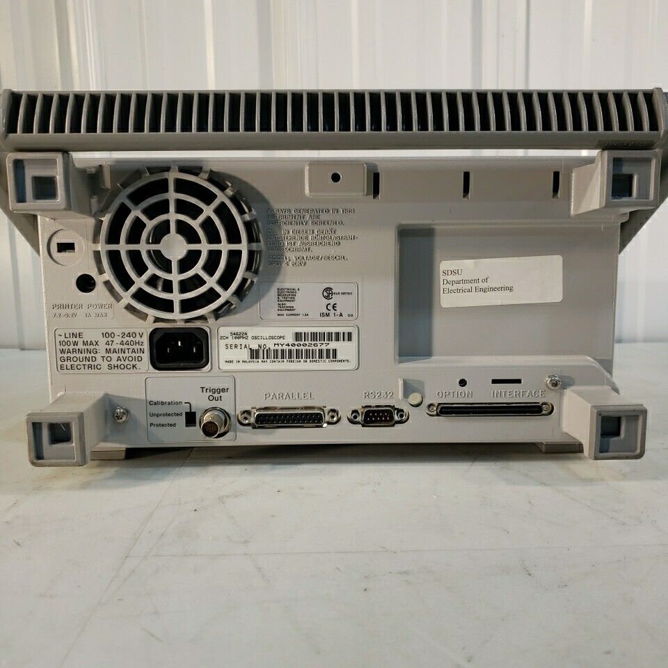Agilent 54622A Oscilloscope MegaZoom 100 MHz 200 MS/s - Tested Works Well