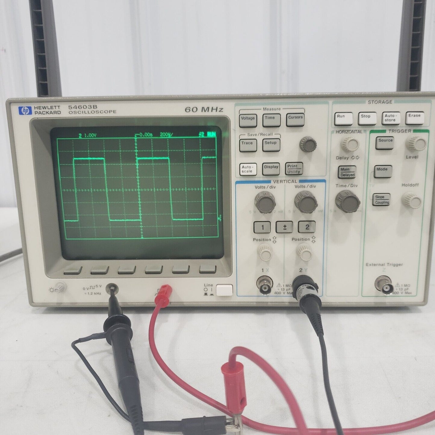 Hewlett Packard HP 54603B Oscilloscope 60MHz 2-Channel CRT - Tested Working